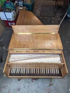 Vintage Harpsichord Keyboard Instrument