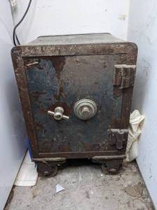 Antique Cast Iron Combination Safe