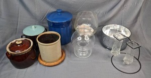 Stoneware Canisters, Glass Vases and More