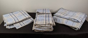 Matching Plaid Table Cloths and Napkin Set