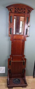 Antique Entry Hall Stand with Mirror