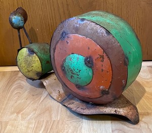 lot 32 image: Fun and Whimsical Metal Snail