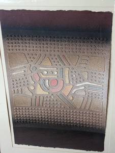 lot 8A image: Framed Geometric Stencil Casting by Paul Maxwell