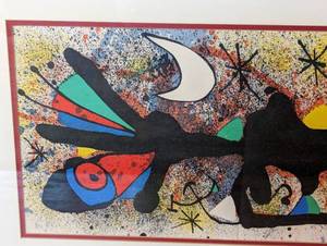 lot 1 image: Framed Ceramiques Lithograph by Joan Miro