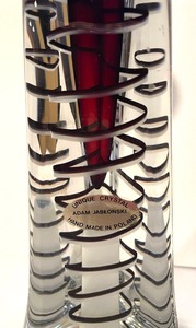 lot 43 image: Crystal Signed Art Glass Vase from Poland by Adam Jablonski