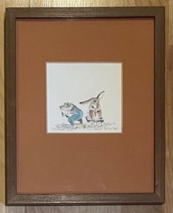 lot 123 image: Adorable Framed Art