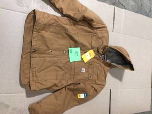 lot 1 image: Carhartt Mens Bartlett JacketRELAXED FIT WASHED DUCK SHERPA-LINED UTILITY JACKET - 2 WARMER RATING