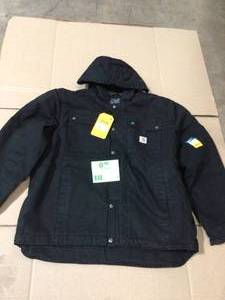 lot 4 image: Carhartt RELAXED FIT WASHED DUCK SHERPA-LINED UTILITY JACKET - 2 WARMER RATING size XL