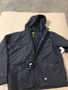 lot 17 image: Caterpillar Bedrock Mens Polyester Oxford Water Resistant Insulated Jacket size XL
