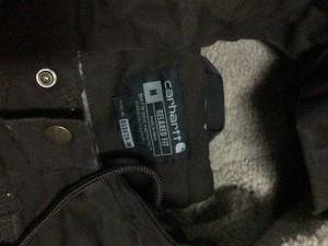 lot 53 image: Carhartt RELAXED FIT WASHED DUCK SHERPA-LINED UTILITY JACKET - 2 WARMER RATING size M Dark Brown