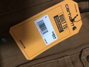 lot 59 image: Carhartt RELAXED FIT WASHED DUCK SHERPA-LINED UTILITY JACKET - 2 WARMER RATING sz L review pictures