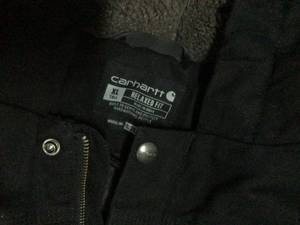 lot 63 image: Carhartt RELAXED FIT WASHED DUCK SHERPA-LINED UTILITY JACKET - 2 WARMER RATING siz XL