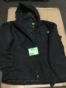 lot 64 image: Caterpillar Jacket Mens CAT Insulated Vail Hooded Lined Jackets  siz 2XL review pictures