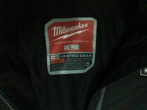 lot 69 image: Milwaukee  M12 232B-21L Insulated Softshell Heated Jacket Kit, L, Black, Polyester, 37 to 39 in Chest, Resists Water and Wind jacket only review pictures