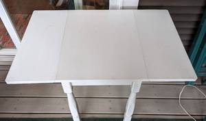 Vintage Painted Drop Leaf Accent Table
