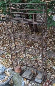 Vintage Iron Outdoor RackShelf