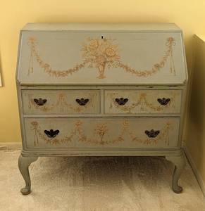 Gorgeous Vintage Painted SecretaryDresser