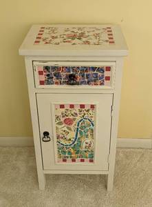 Colorful Mosaic Tile Side Table