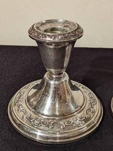 Weighted Sterling Silver Candleholders
