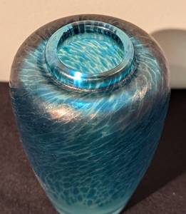 Small Signed Art Glass Vase