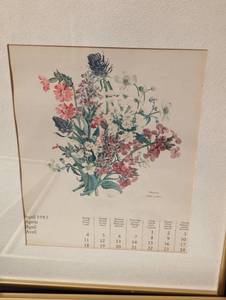 Framed Floral Print Set