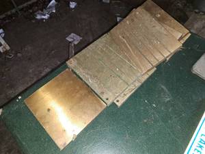 lot 28 image: Lot of (6) Cutler Mailing System Mail Chute Covers