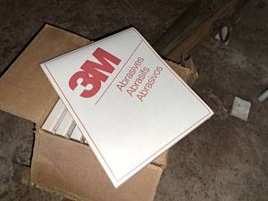 lot 35 image: Lot of (10 Boxes) 3M 51144-10000 110 Garnet Abrasive Pads