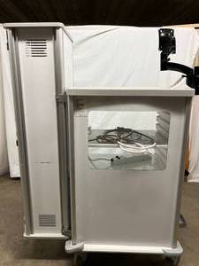 lot 9 image: WOW MSRP $13,000 Solaire Endoscopy Cart With 3 Drawers, Tripp Lite Power Supply, Single Screen Ergotron Arm & 3 Scope Drying Cabinet  Check Out How Much These Go For Used Great Condition