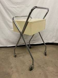 lot 33 image: Now I Have Seen Everything Someone Is Selling This Cart With Storage Online For $1100...Unbelievable But Here Is The Link -&nbsphttpswww.1stdibs.comfurnituremore-furniture-collectiblespetite-industrial-rolling-tableid-f_4345673