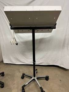 lot 6 image: MSRP $1200 Imp Innovative TL Series by Maxant &nbsp2 Panel Side-by-Side X-Ray View Boxes&nbspStanding  & Tilting Illuminator Lightbox On Mobile 5 Wheel Stand - Excellent For Crafts Too