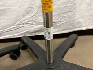 lot 37 image: Lot of 2 Mistral-Air M45200-PM Adjustable Height Poles - Like New Condition