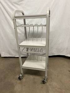 lot 25 image: Winco 710 Mobile Binder Storage Cart Rack