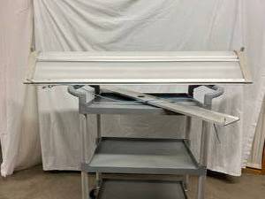 lot 27 image: MSRP $1000 High Quality HSI Hospital Systems Inc Aurora 48 Patient Room Overbed Light Fixture - Four Fluorescent Rapid Start Lamps wSeparate Circuits For The Down Light & The Up Light - Like New Condition