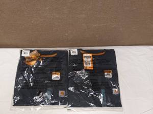 lot 7 image: (2) NEW CARHARTT 2XL SHORT SLEEVES T-SHIRT BLACK