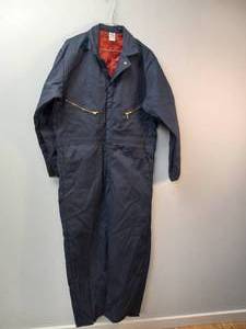 lot 20 image: NEW BLUE COVERALLS WITH RED LINING SIZE MEDIUM