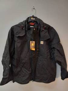 lot 26 image: NEW CARHARTT STORM DEFENDER HOODED JACKET