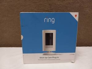 lot 36 image: NEW RING STICK UP CAM PLUG IN