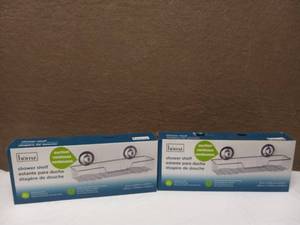 lot 42 image: (2) NEW HOMZ SHOWER SHELF