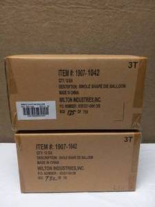 lot 44 image: (2) BOXES OF NEW SINGLE SHAPE DIE BALLOON
