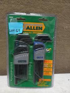 lot 69 image: ALLEN WRENCH SET HEX KEY SET