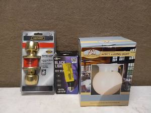 lot 83 image: DEFIANT DOOR KNOB AND LIGHTING