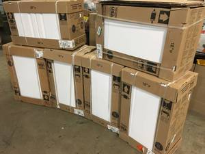 Lot of White Home Cabinets, Storage Utility Customer Returns Review all pictures