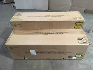 TRINITY 41.7 in. x 24 in. x 49.2 in. Stainless Steel Utility Sink with Pull out Faucet Customer return Review all pictures