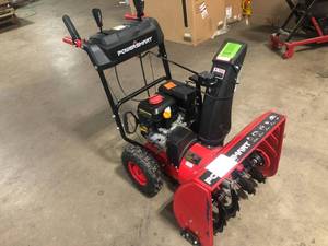 PowerSmart 24 in. 212cc 2-Stage Electric Start Gas Snow Blower Review all pictures