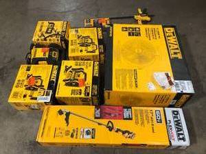 Mix Lot of Dewalt Outdoor Tools, String Trimmers, Battery Chargers review all pictures