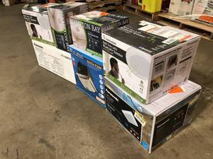 Mix Lot of Ceiling Fans and Other hardware review all pictures Customer returns