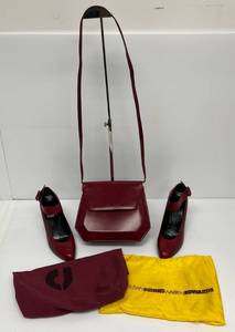 Charles Jordan Handbag And Shoes Size 8.5
