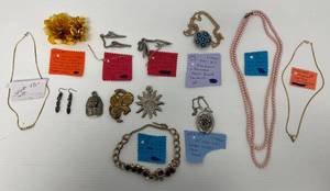 Group Of Antique Costume Jewelry
