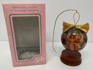 1997 Holiday Barbie 4 Decoupage Ornament NIB