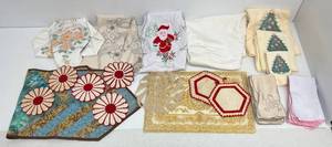 Group Of Vintage Linens